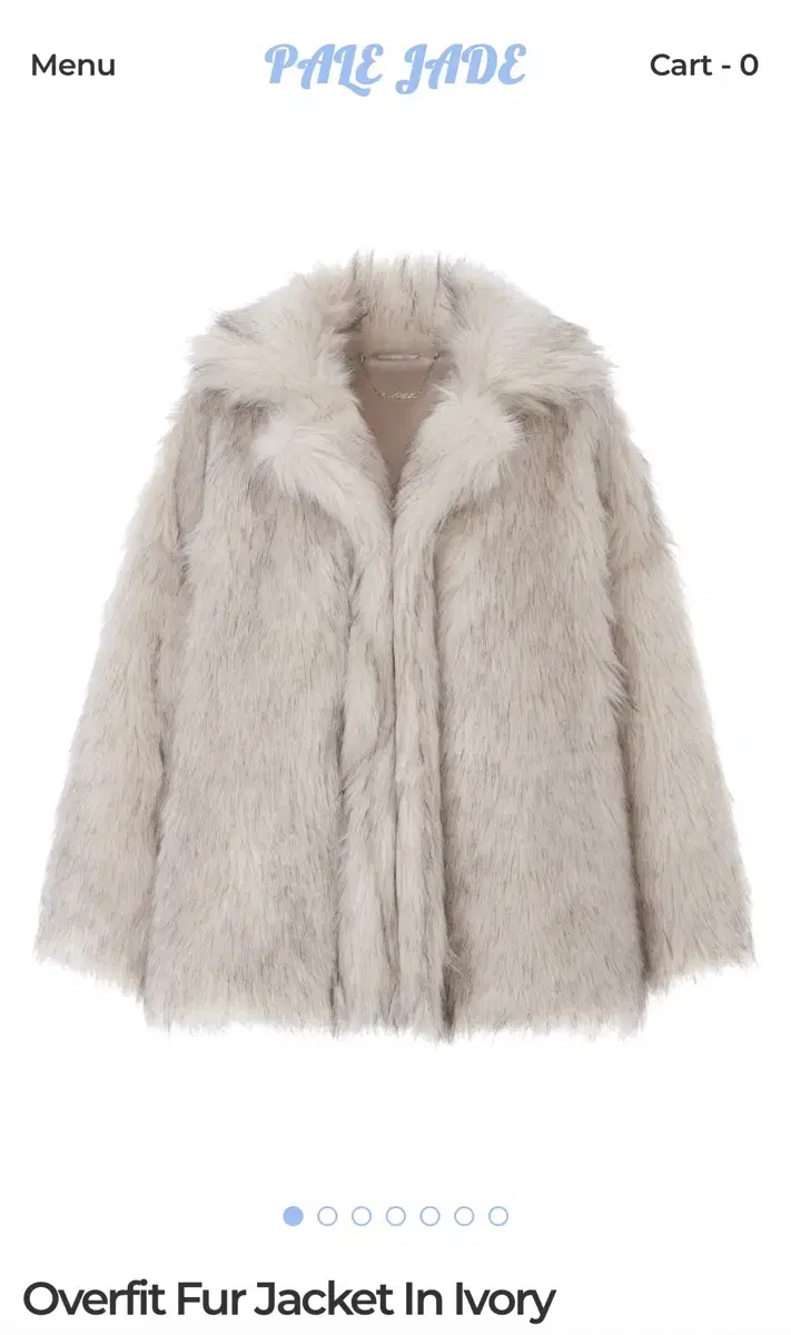 페일제이드 퍼 자켓 Overfit Fur Jacket In Ivory